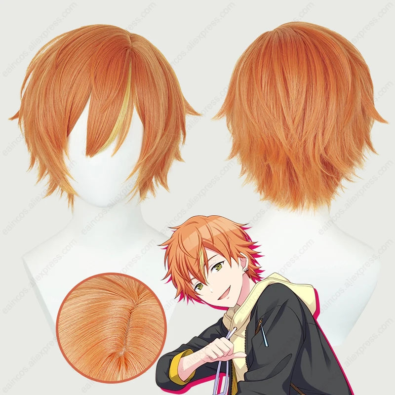 イベント・ハロウィングッズ｜東雲明人コスプレウィッグ オレンジ(30cm)