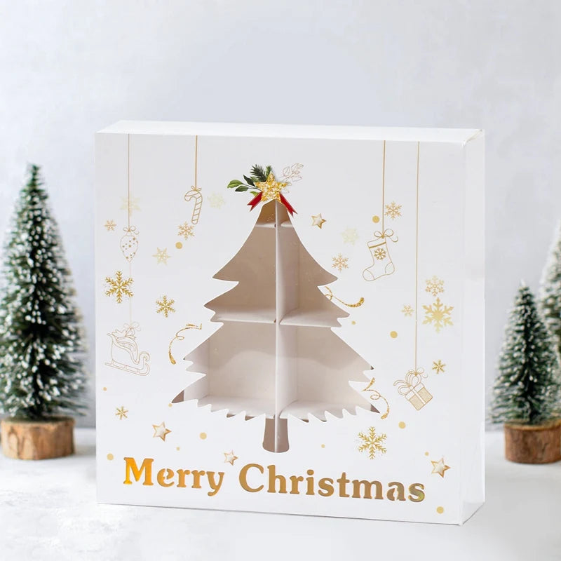 イベント・クリスマス装飾｜紙製クリスマス柄ギフトボックス