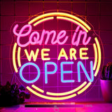 Come In! We Are Open　LEDネオンサイン（ネオン看板）