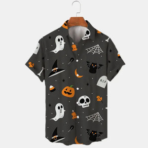 イベント・ハロウィングッズ｜ディズニーミッキー柄シャツ(S～5XL)