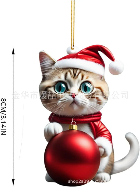 【クリスマス・インテリア装飾】猫・スノーマンなどの可愛いオーナメント（13パターン）