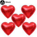 バレンタイン用ハート型クマバルーンセット