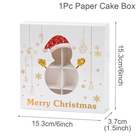 イベント・クリスマス装飾｜紙製クリスマス柄ギフトボックス