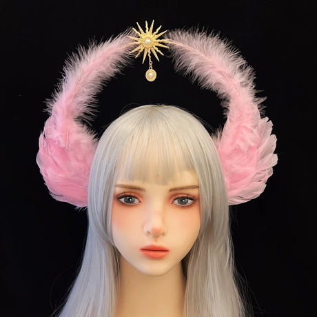 イベント・ハロウィングッズ｜エンジェル風ヘアクリップ