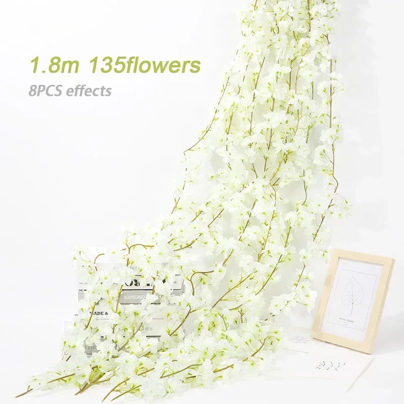パーティー・インテリア装飾｜造花 桜ガーランド（1.8M/2.3M）