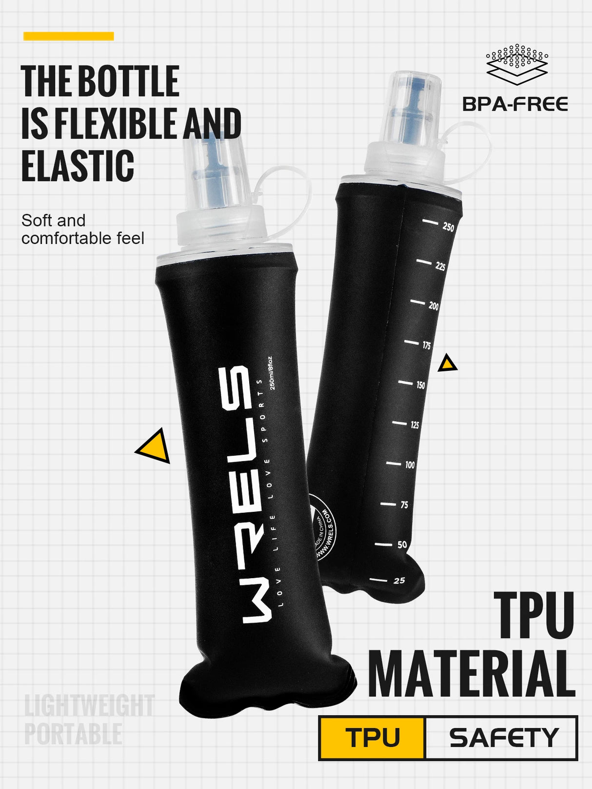|イベント・ノベルティ用品 | 折りたたみ式ソフトウォーターボトル | 150ml/250ml/500ml