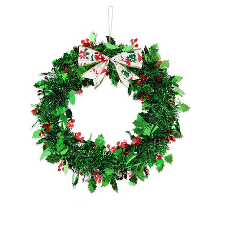 【イベント・クリスマス装飾】赤いベリーの玄関用クリスマスリース