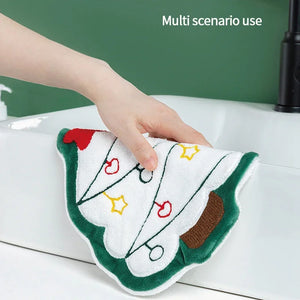 クリスマスグッズ・ ノベルティ用品｜クリスマス柄 吸水ハンドタオル