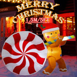 イベント・クリスマス装飾｜1.8M LEDライト付きインフレータブルサンタ