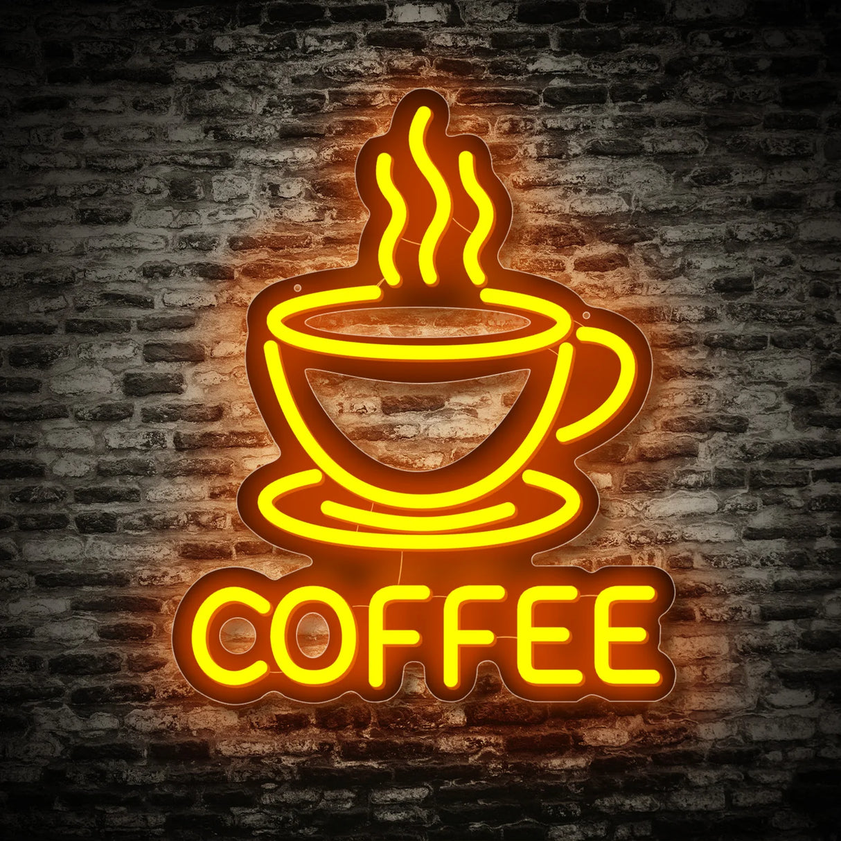 COFFEE　LEDネオンサイン（ネオン看板）　イエロー