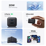 | イベント・ノベルティー用品 |  ミニ USB-C 充電器２ポート/20W