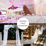 ホワイトチュールロール 1.6x18m 結婚式・パーティー用