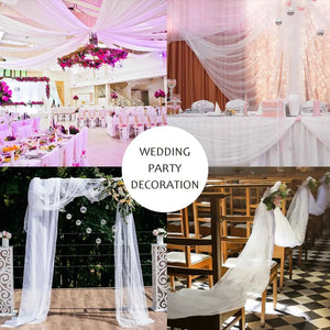 ホワイトチュールロール 1.6x18m 結婚式・パーティー用