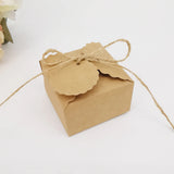 |イベント・ノベルティ用品 | 麻リボン付きクラフト紙ボックス | W6.5xH4xD6.5cm