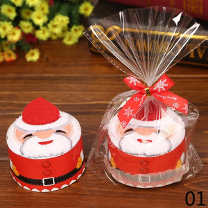 クリスマスグッズ・ ノベルティ用品｜クリスマスラッピング ハンドタオル|30×30c