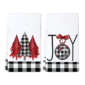 イベント・クリスマスグッズ｜クリスマス柄キッチンタオルセット(1枚/２枚)