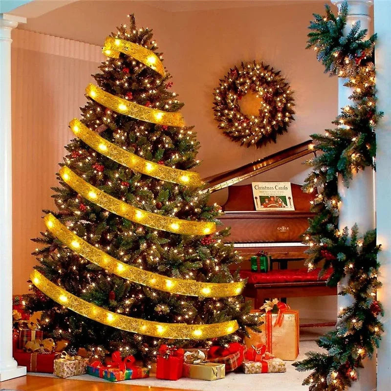 イベント・パーティー装飾｜LEDクリスマスリボンライト(2M/5M/10M)