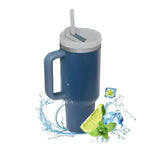 |イベント・ノベルティ用品 | ハンドルストロー付ステンレス断熱ボトル | 1200ml