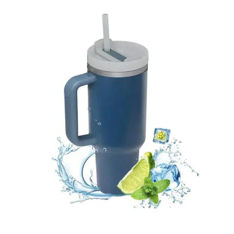 |イベント・ノベルティ用品 | ハンドルストロー付ステンレス断熱ボトル | 1200ml