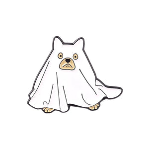 イベント・ハロウィングッズ｜カボチャゴーストエナメルブローチ