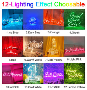 Mr&Mrs／Better Together LED ネオンサイン