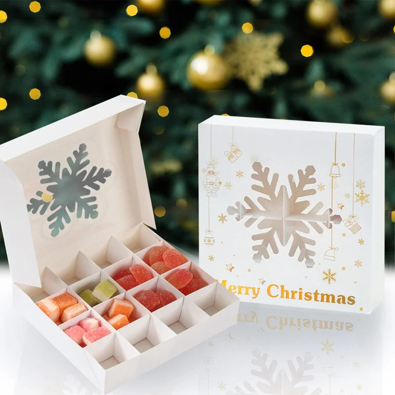 イベント・クリスマス装飾｜紙製クリスマス柄ギフトボックス