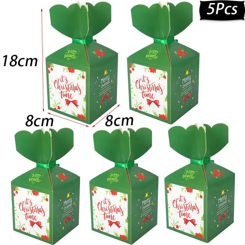 イベント・クリスマス装飾｜手さげ型・ボックス型 ギフト用バックセット(4pcs/5pcs)