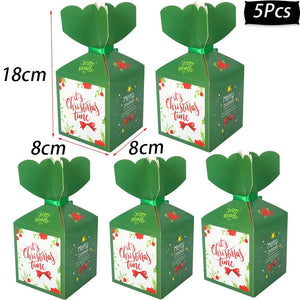 イベント・クリスマス装飾｜手さげ型・ボックス型 ギフト用バックセット(4pcs/5pcs)