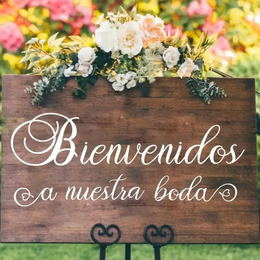 結婚式用スペイン語メッセージウォールステッカー