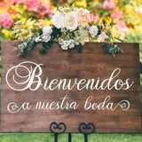 結婚式用スペイン語メッセージウォールステッカー