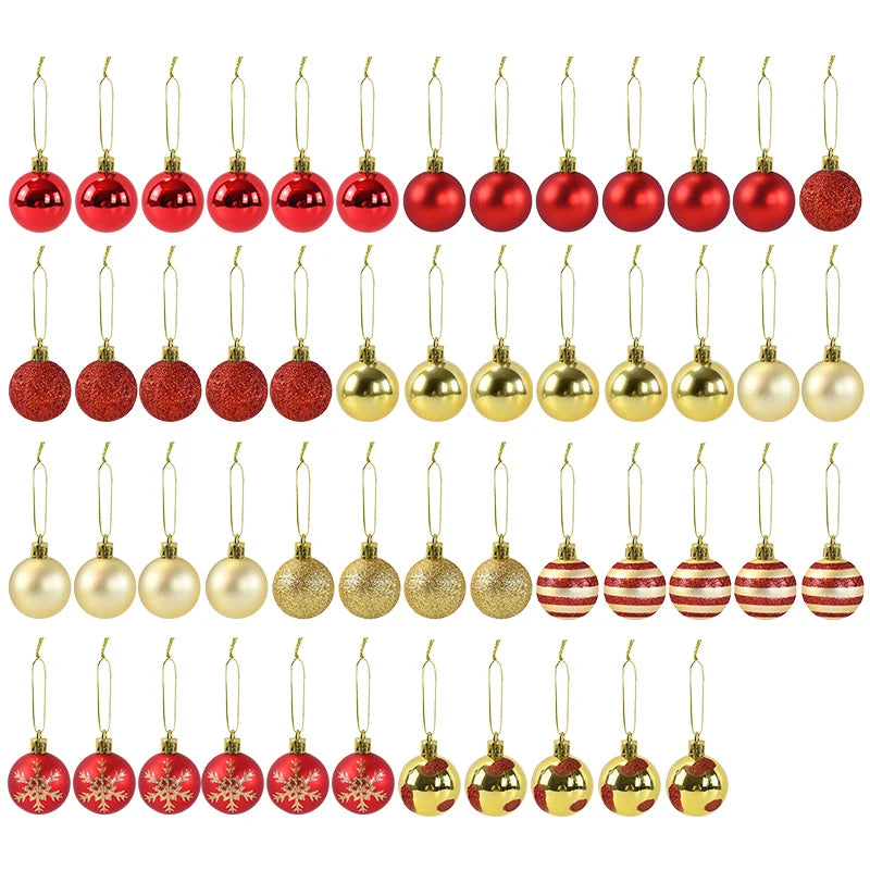 イベント・クリスマス装飾｜クリスマスボール50個セット 吊り下げオーナメント