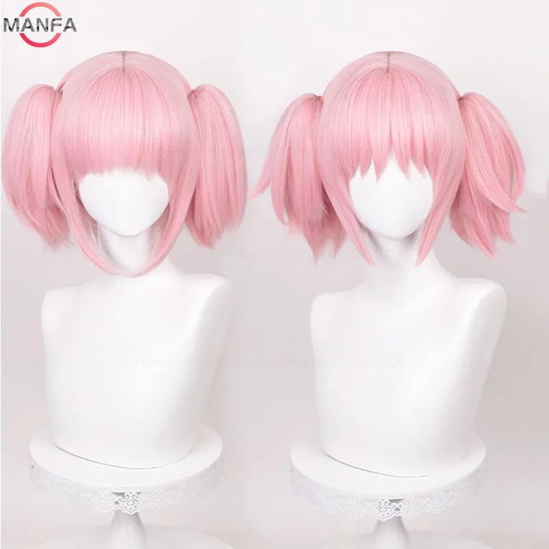 イベント・ハロウィングッズ｜鹿目まどか風コスプレ用 耐熱性ウィッグ ピンク(30cm)