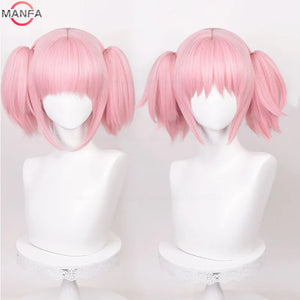 イベント・ハロウィングッズ｜鹿目まどか風コスプレ用 耐熱性ウィッグ ピンク(30cm)