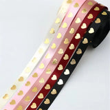 バレンタインデー用ピーチハートリボン10m