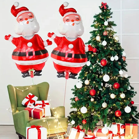 イベント・クリスマス装飾｜サンタアルミフィルムバルーン2個セット