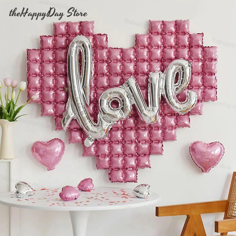 ハート型バルーン バレンタインデー装飾