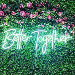 Mr&Mrs／Better Together LED ネオンサイン