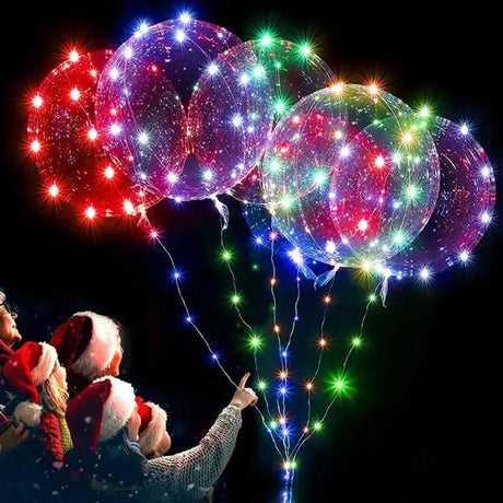 イベント・クリスマス装飾｜LED光るバルーン 50cm 3セット