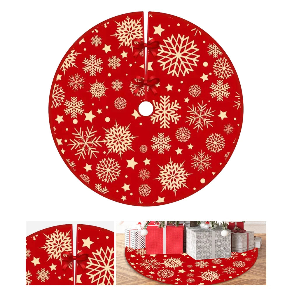 イベント・クリスマス装飾｜スノーフレーク柄 クリスマスツリースカート 90cm