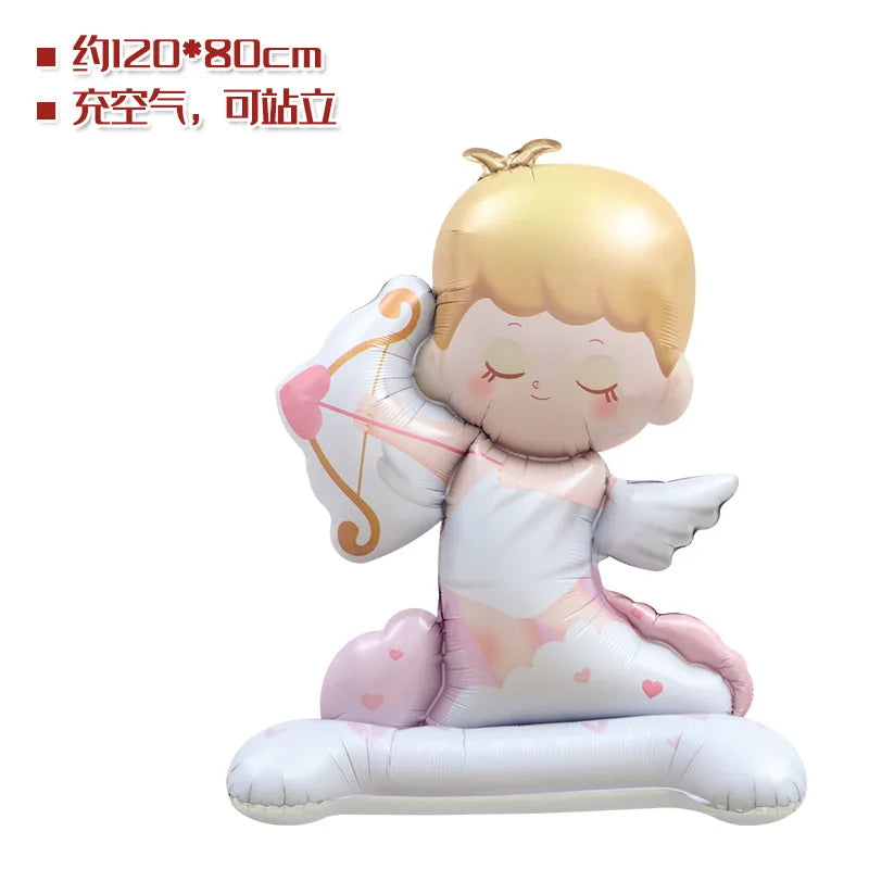 バレンタイン用ハート型クマバルーンセット