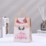 イベント・クリスマス装飾｜キュートなサンタさんイラスト紙製ギフトバッグセット (10個)