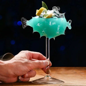 |イベント・ノベルティ用品 | ヤマアラシ型手作りカクテルグラスゴブレット |270ml