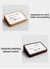 無垢材テーブルカードホルダー・縦型プライスボード