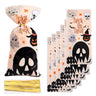 イベント・ハロウィングッズ｜クモの巣柄 セロハンギフトバッグ 50個