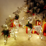 イベント・クリスマス装飾｜鉄製トナカイライトイルミネーション(30c/40c/50c)