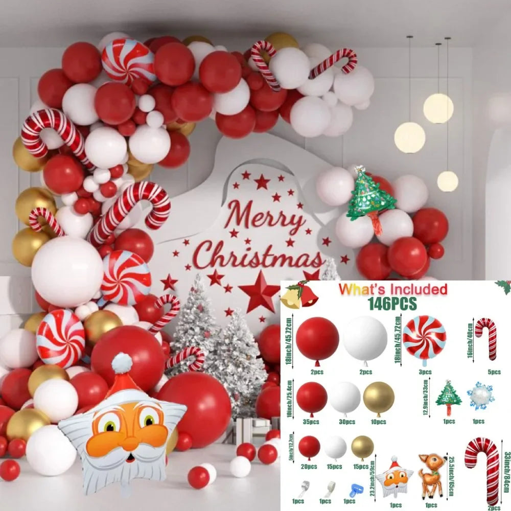 イベント・クリスマス装飾｜バルーンセット 146個入り