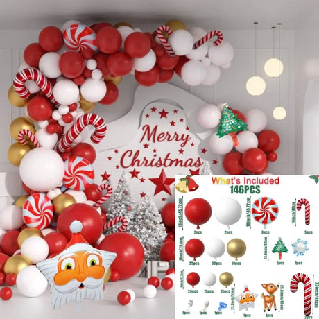 イベント・クリスマス装飾｜バルーンセット 146個入り