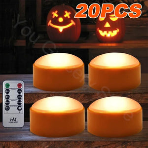 イベント・ハロウィングッズ｜LEDパンプキンナイトライト2個セット