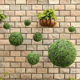 10〜50cmの人工緑の植物の芝生のボール