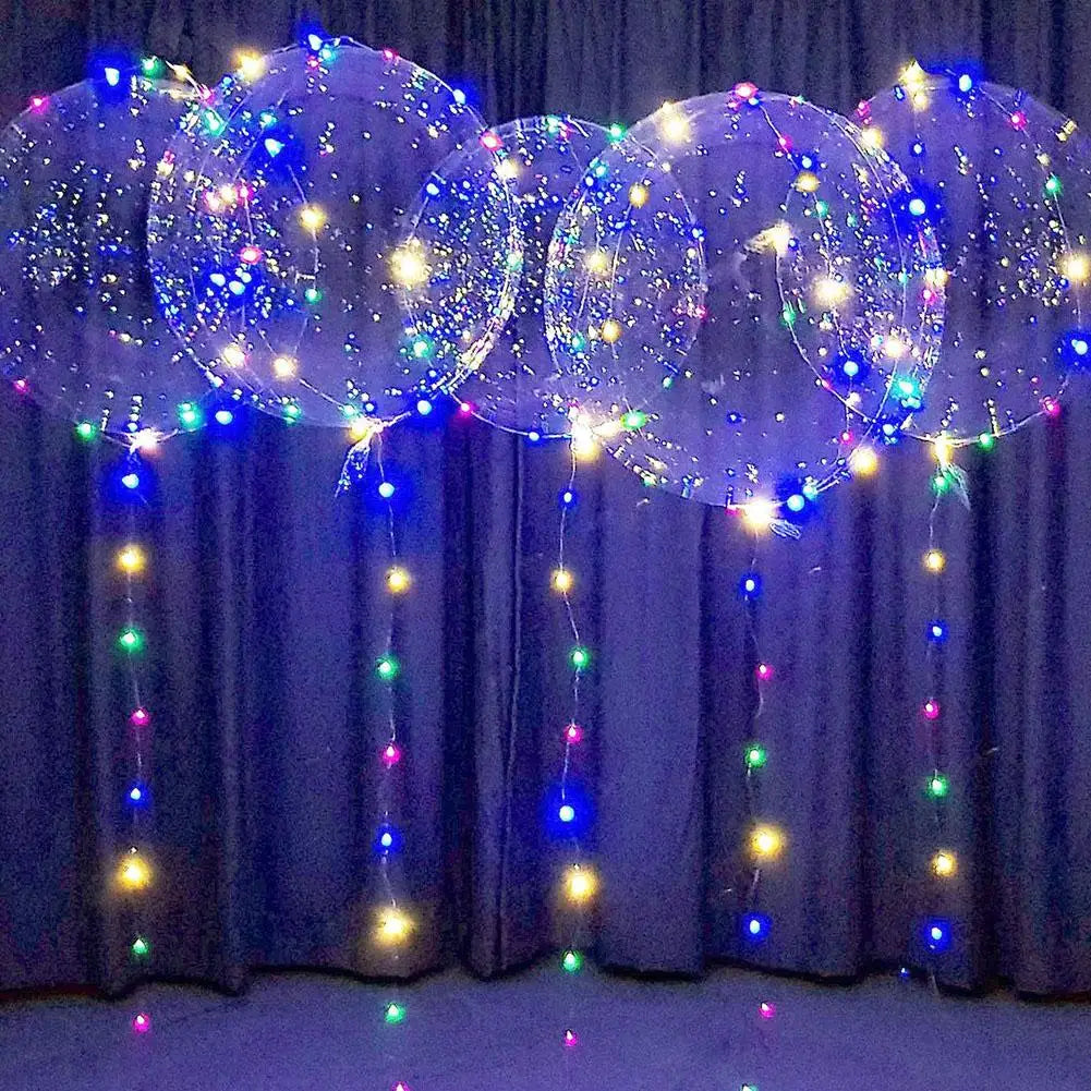 イベント・クリスマス装飾｜LED光るバルーン 50cm 3セット